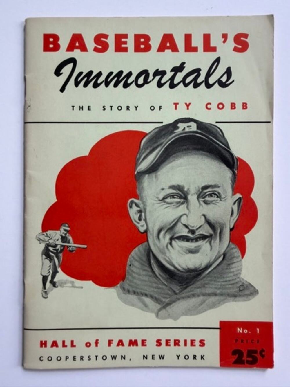 RARE 1953 Baseball's Immortals Ty Cobb Booklet Hall of Fame MLB Georgia Peach